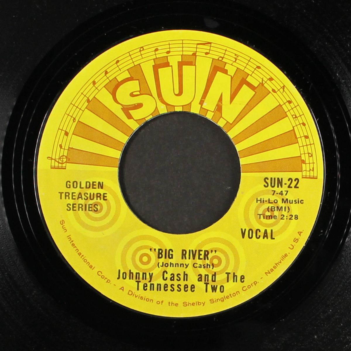 ballad of a teenage queen / big river by JOHNNY CASH