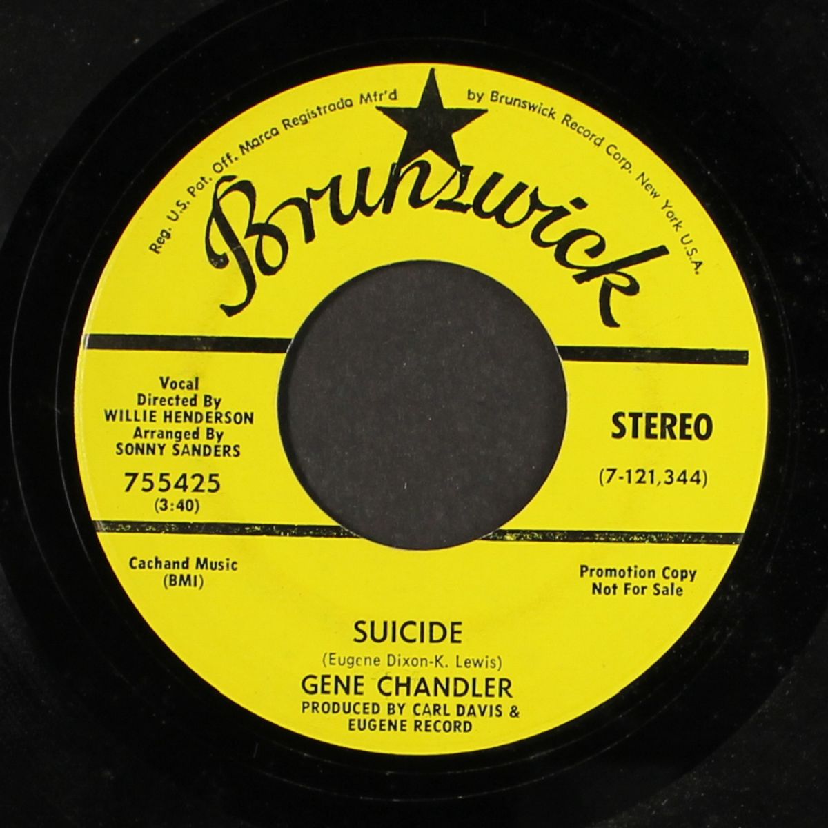 suicide / this bitter earth by GENE CHANDLER