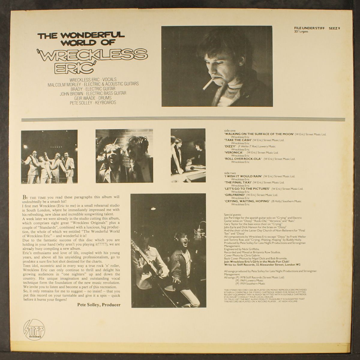 the wonderful world of wreckless eric by WRECKLESS ERIC