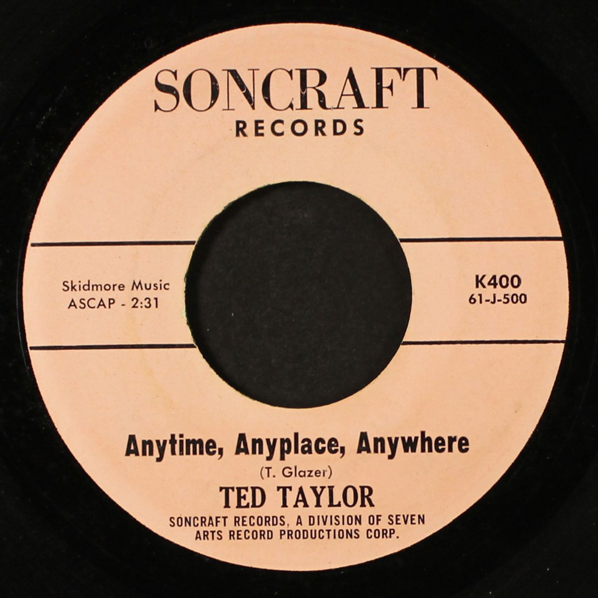 i lost the best things i ever had / anytime, anyplace, anywhere by TED TAYLOR