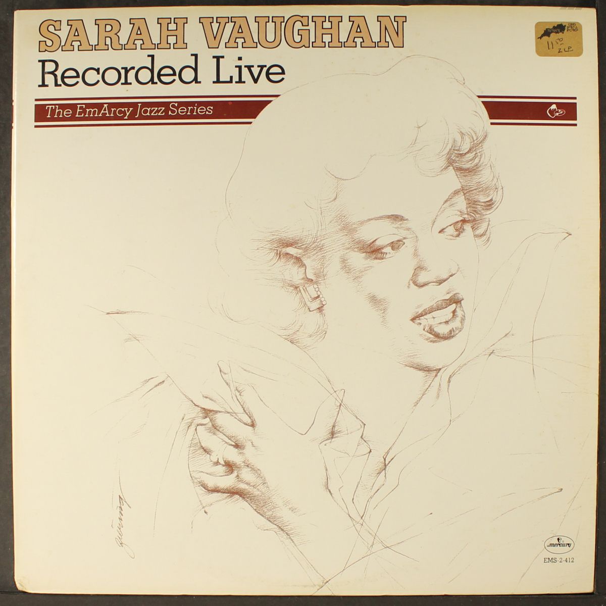 recorded live by SARAH VAUGHAN