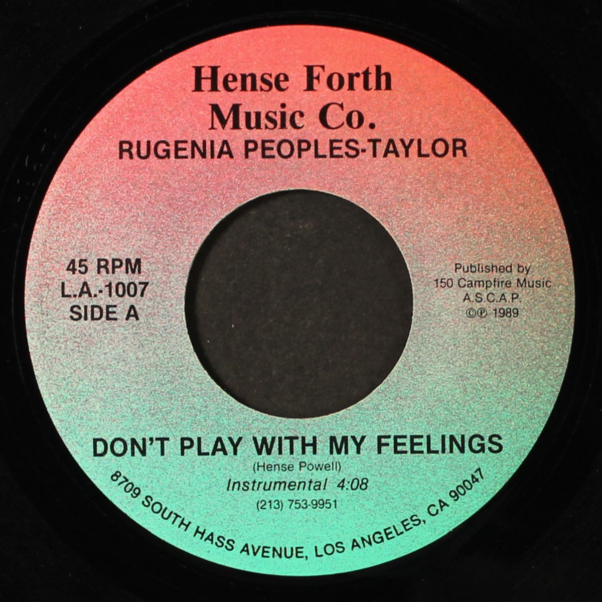 don't play with my feelings / instro by RUGENIA PEOPLES-TAYLOR