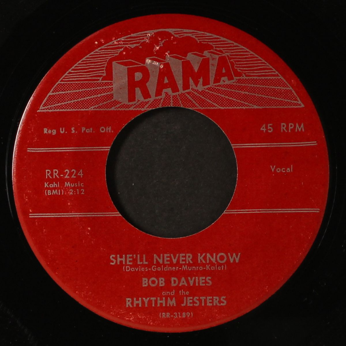 never anymore / she'll never know by BOB DAVIES