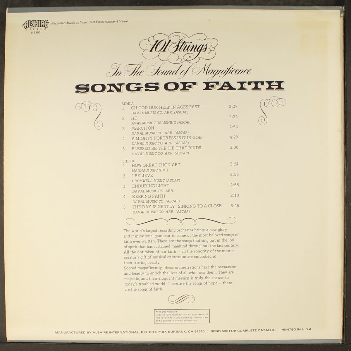 songs of faith by 101 STRINGS