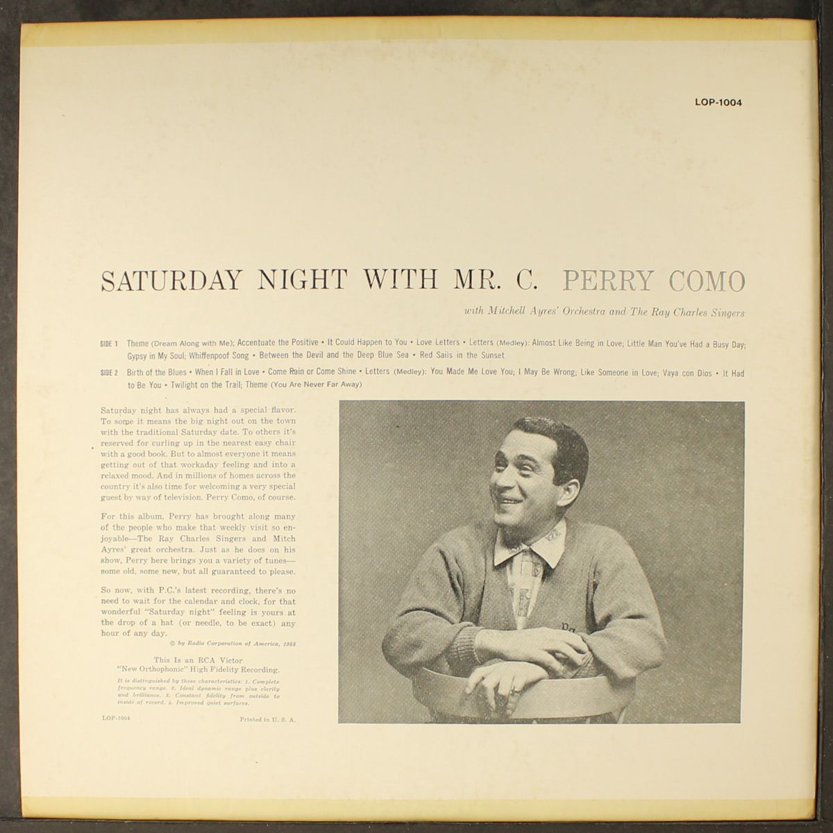saturday night with mr. c. by PERRY COMO