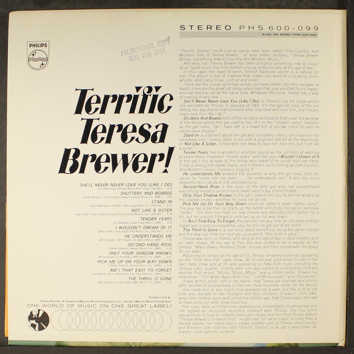 terrific by TERESA BREWER
