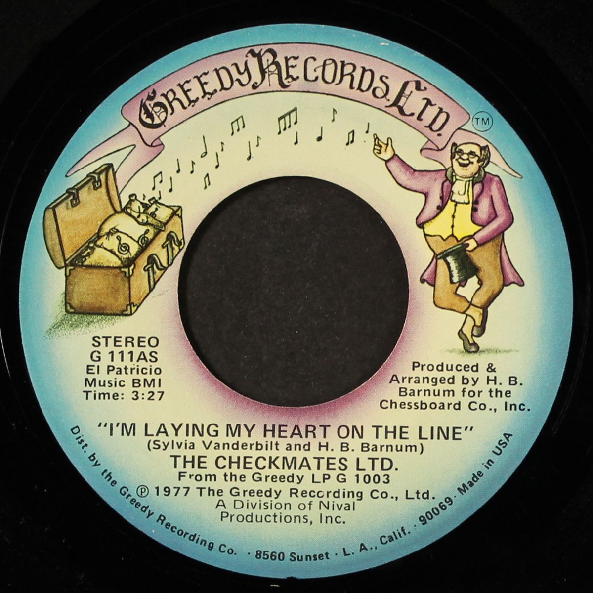 i'm laying my heart on the line / make love to your mind by CHECKMATES LTD.