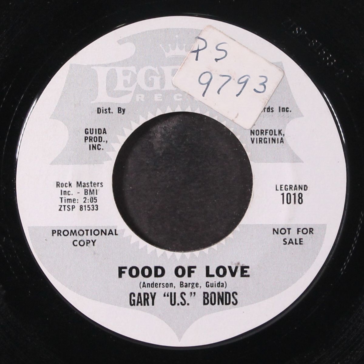 twist twist senora / food of love by GARY U.S. BONDS