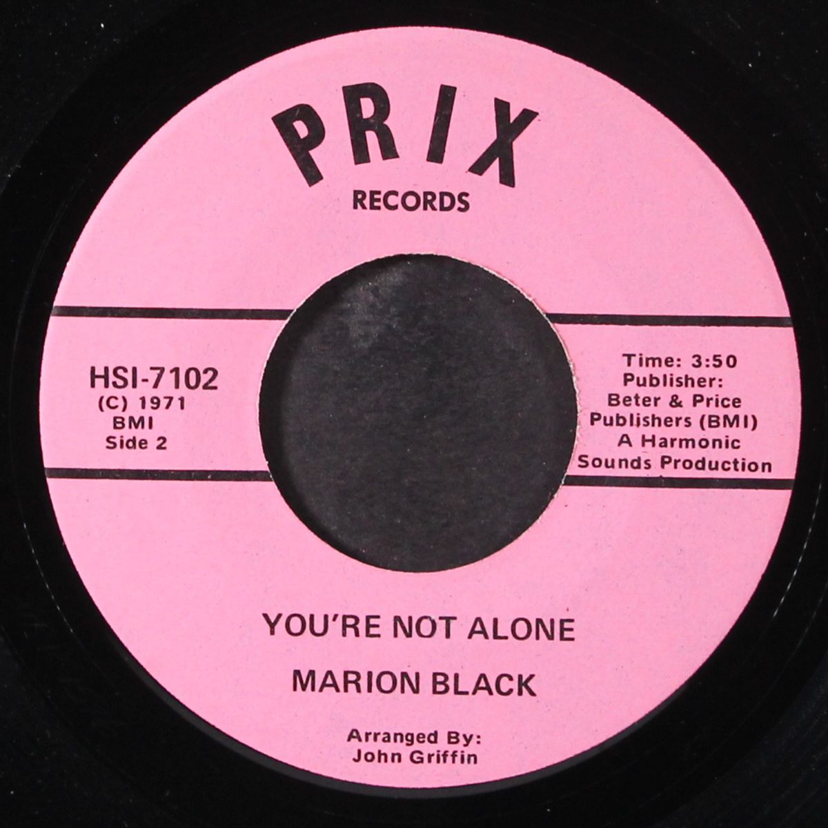 you're not alone / i'm gonna get loaded by MARION BLACK