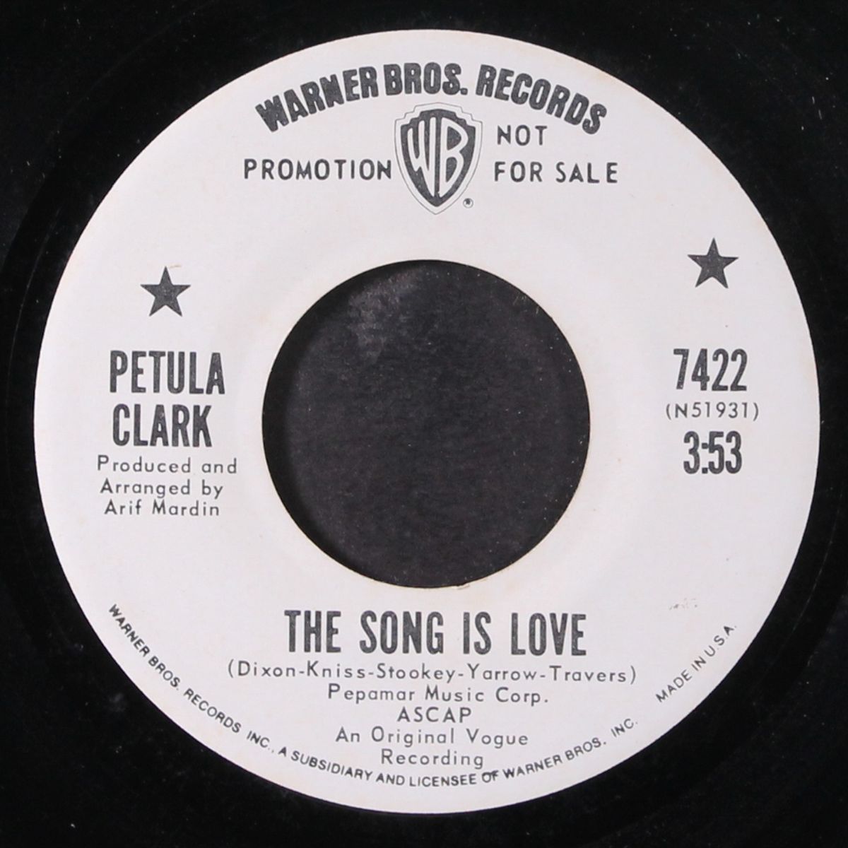 the song is love by PETULA CLARK