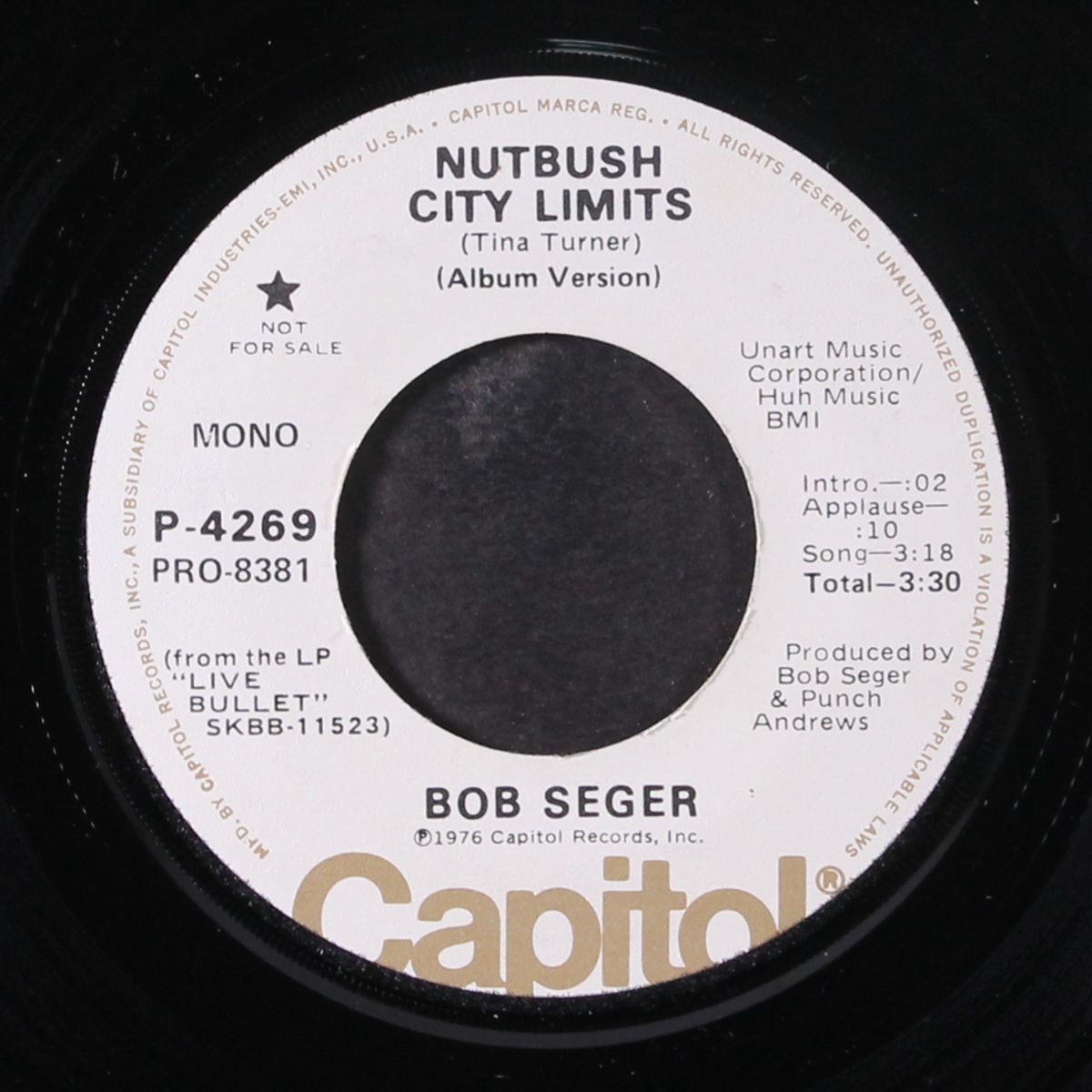 nutbush city limits / mono by BOB SEGER