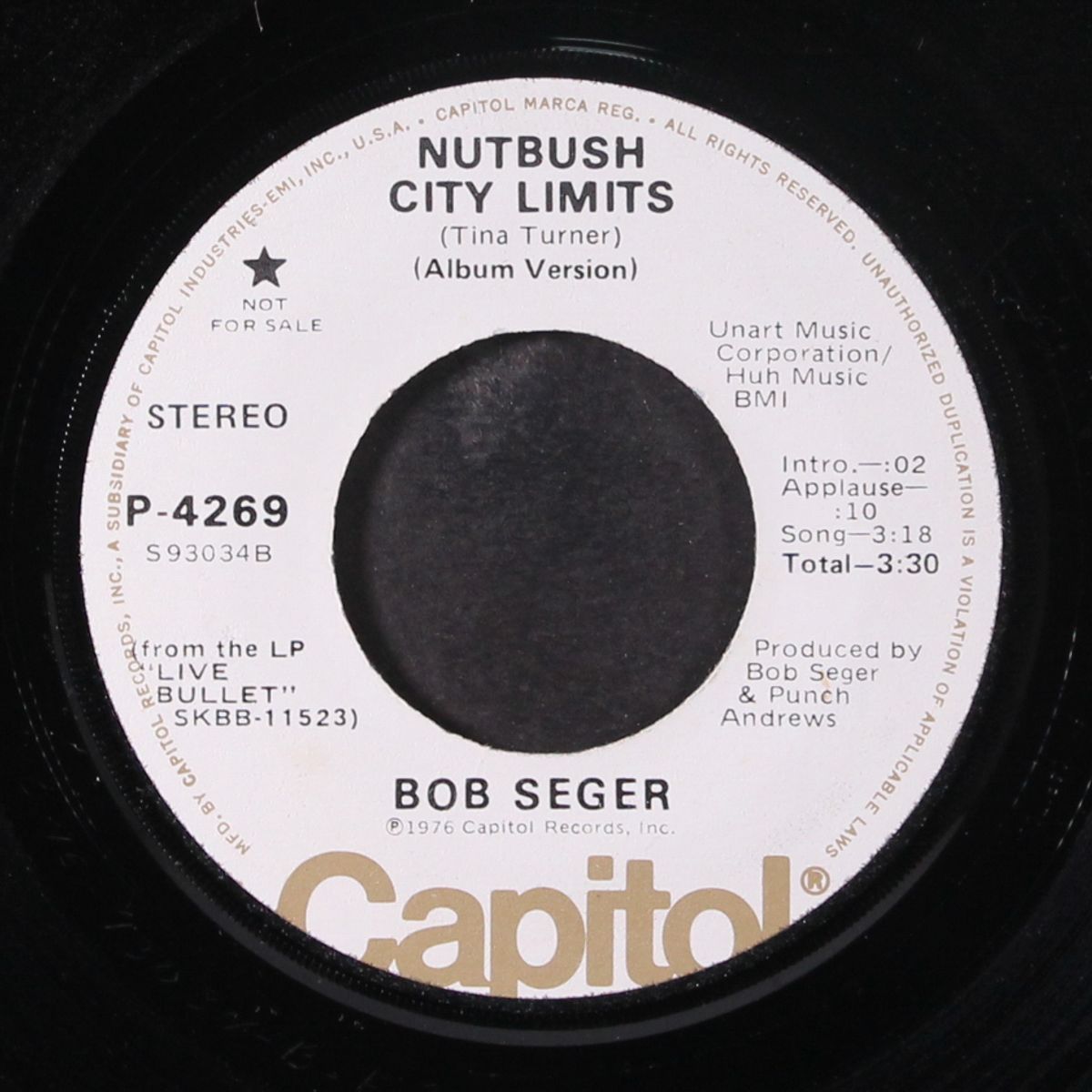 nutbush city limits / mono by BOB SEGER