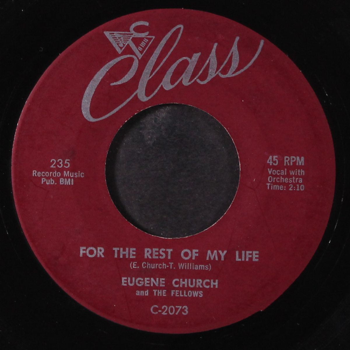 pretty girls everywhere / for the rest of my life by EUGENE CHURCH & FELLOWS
