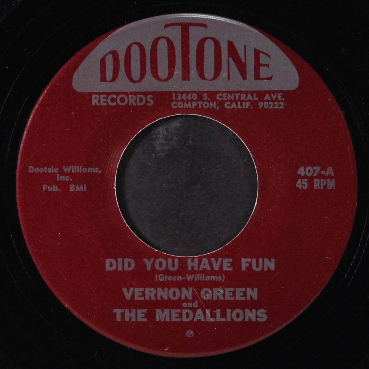 did you have fun / my mary lou by VERNON GREEN & MEDALLIONS