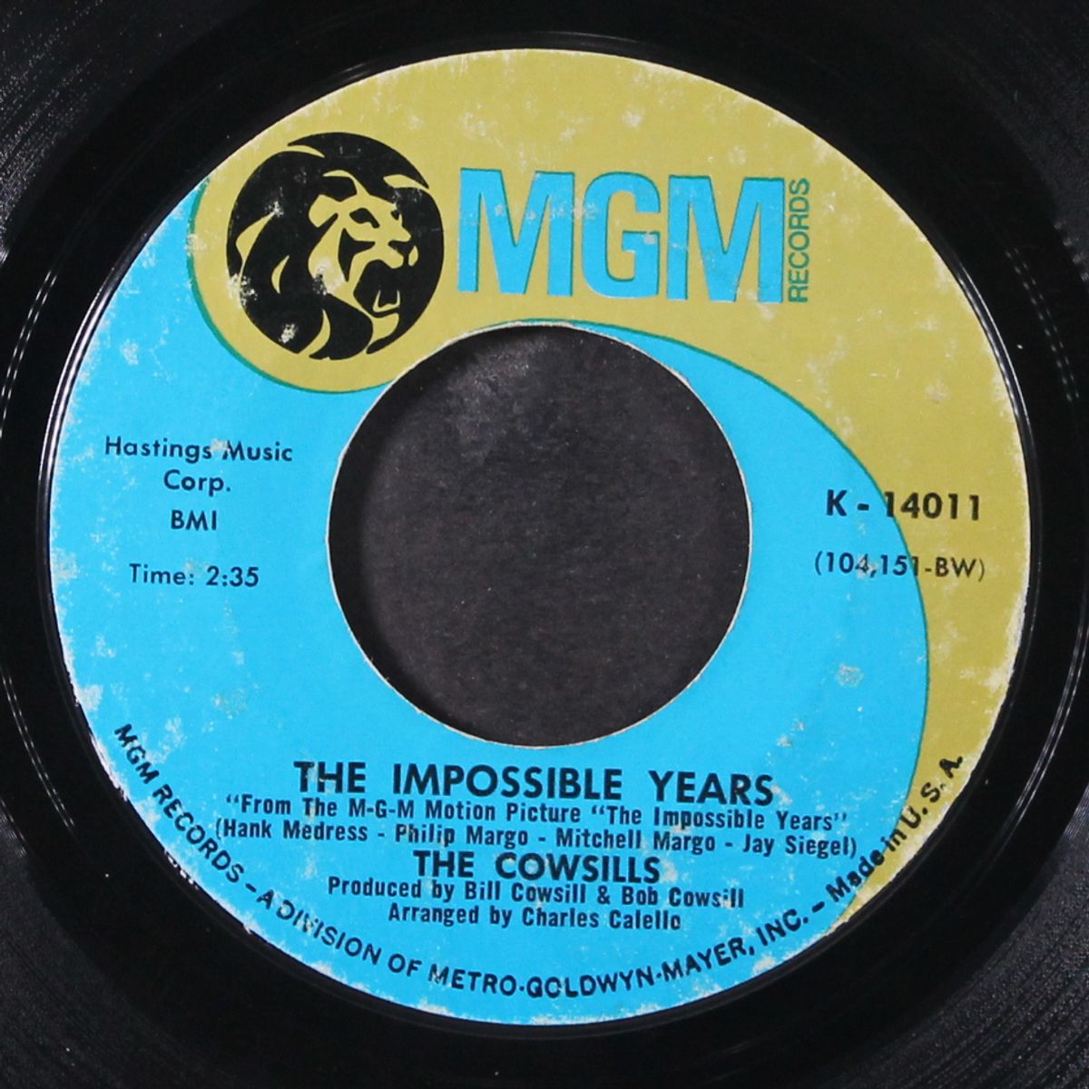 the candy kid / the impossible years by COWSILLS