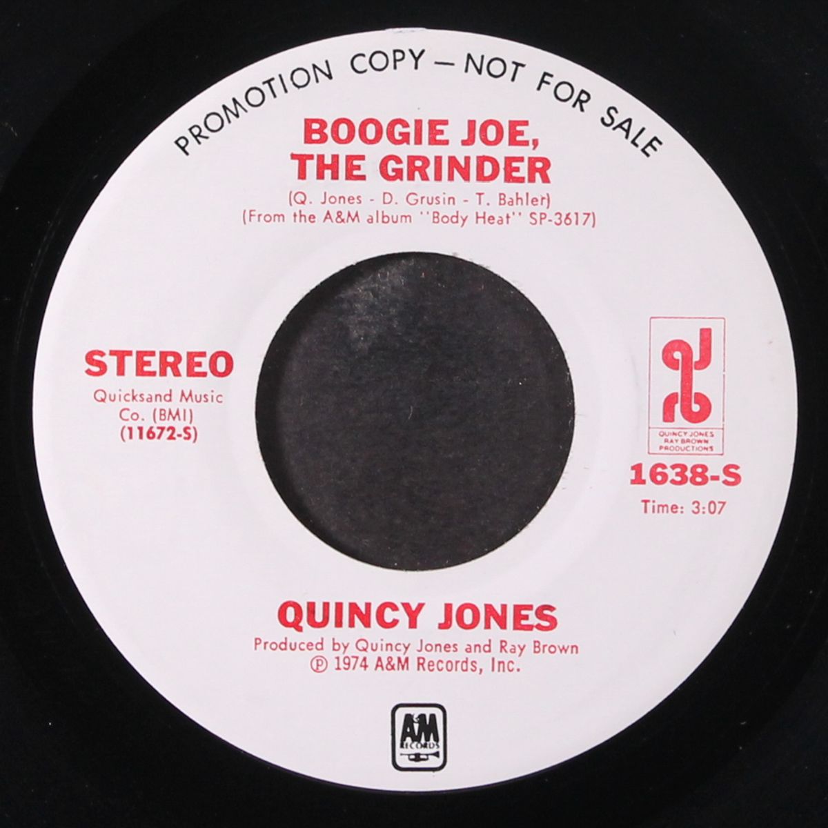 boogie joe, the grinder / mono by QUINCY JONES