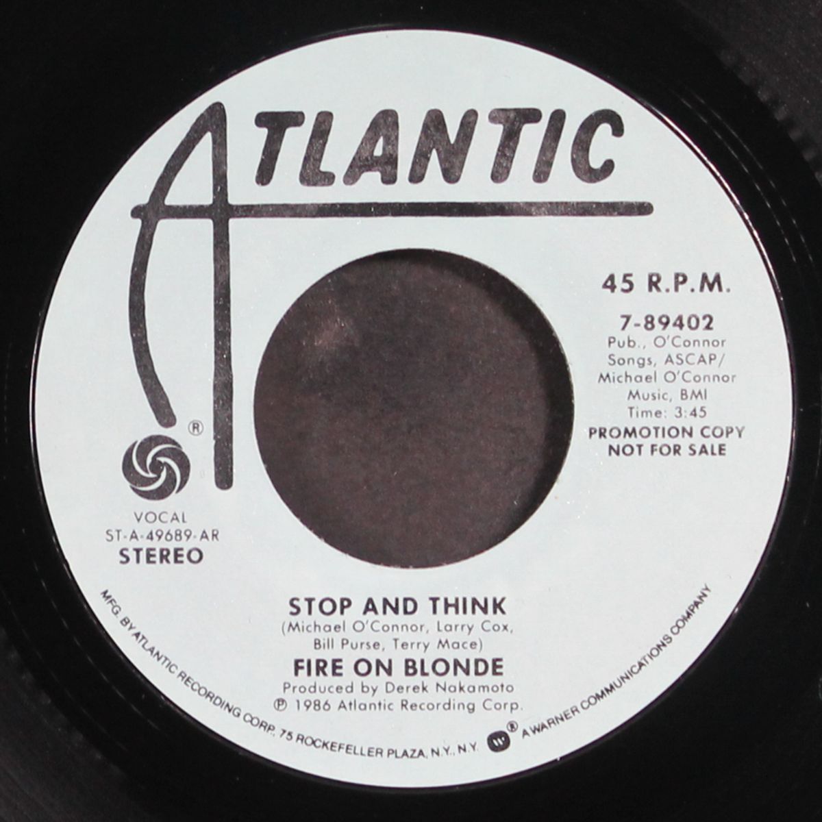 stop and think / same by FIRE ON BLONDE