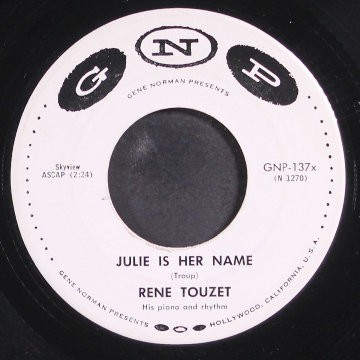 stormy weather / julie is her name by RENE TOUZET