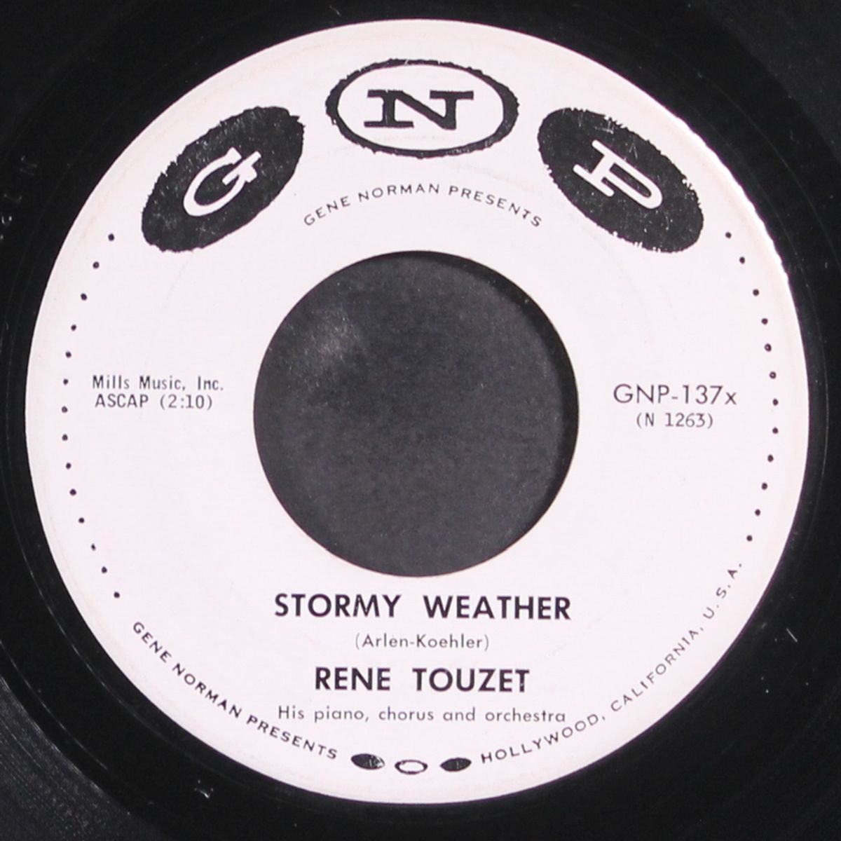 stormy weather / julie is her name by RENE TOUZET