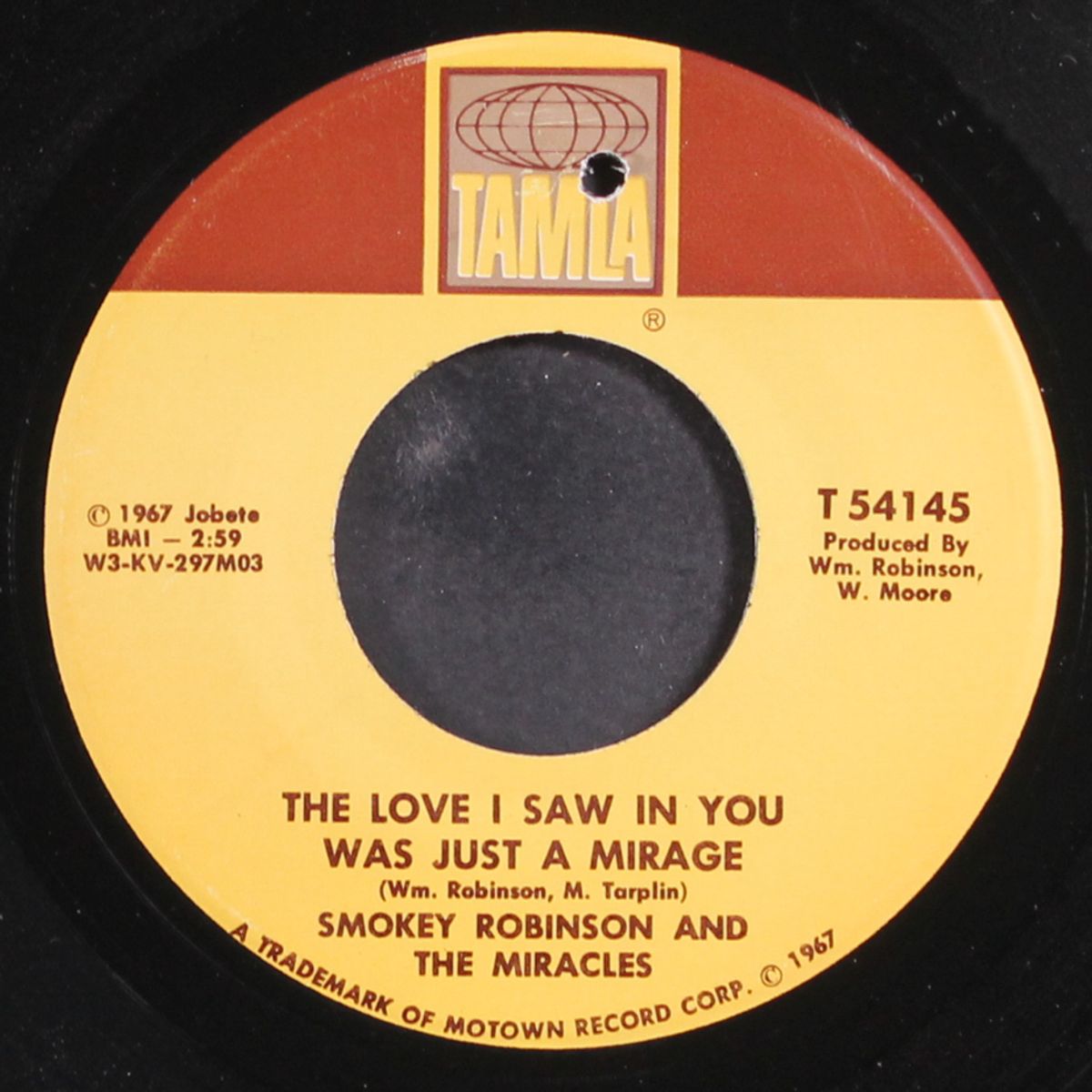 the love i saw in you was a mirage / come spy with me by SMOKEY ROBINSON & MIRACLES