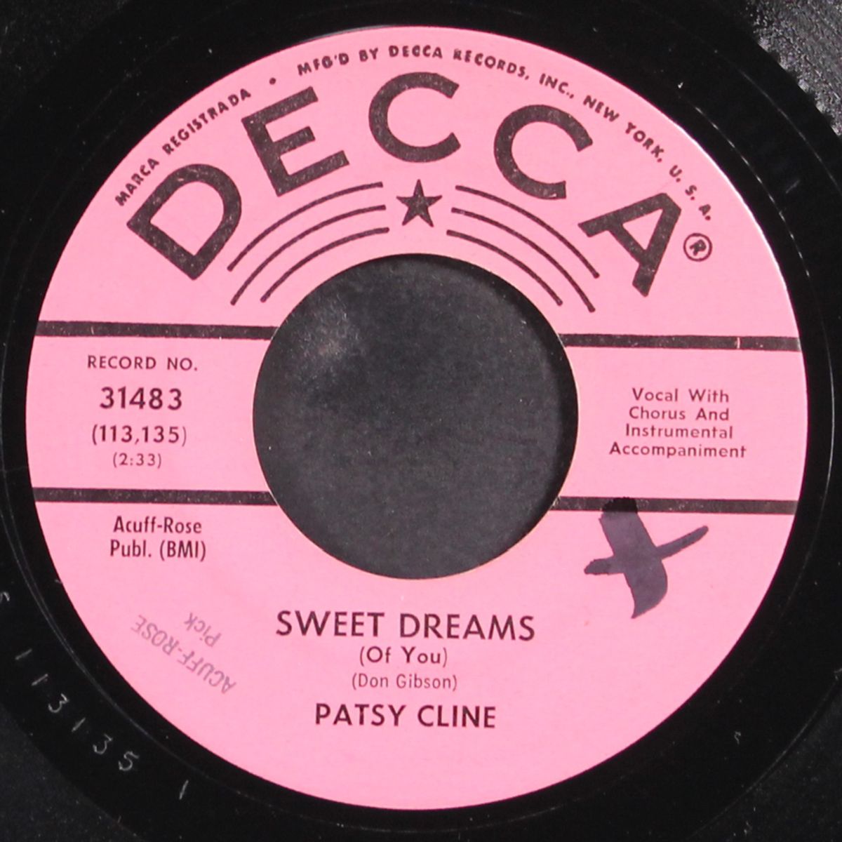 sweet dreams / back in baby's arms by PATSY CLINE