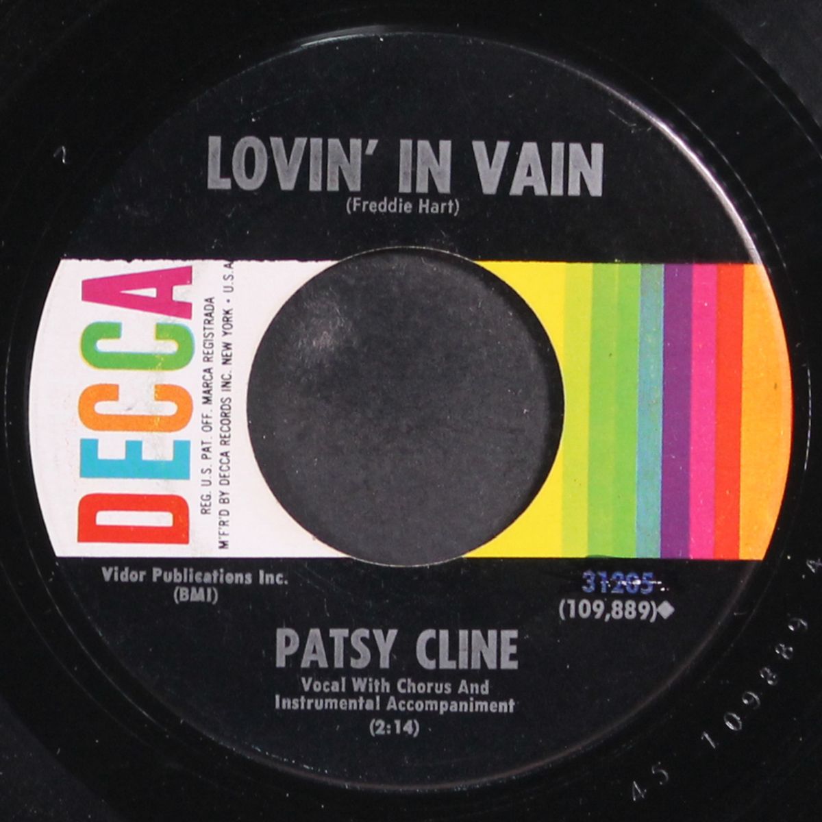 i fall to pieces / lovin' in vain by PATSY CLINE