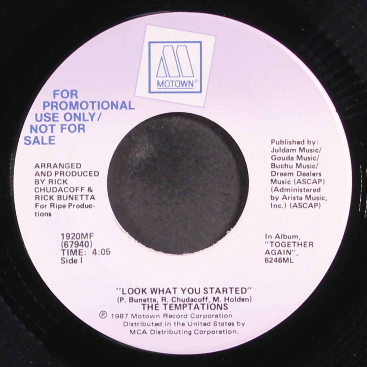 look what you started by TEMPTATIONS
