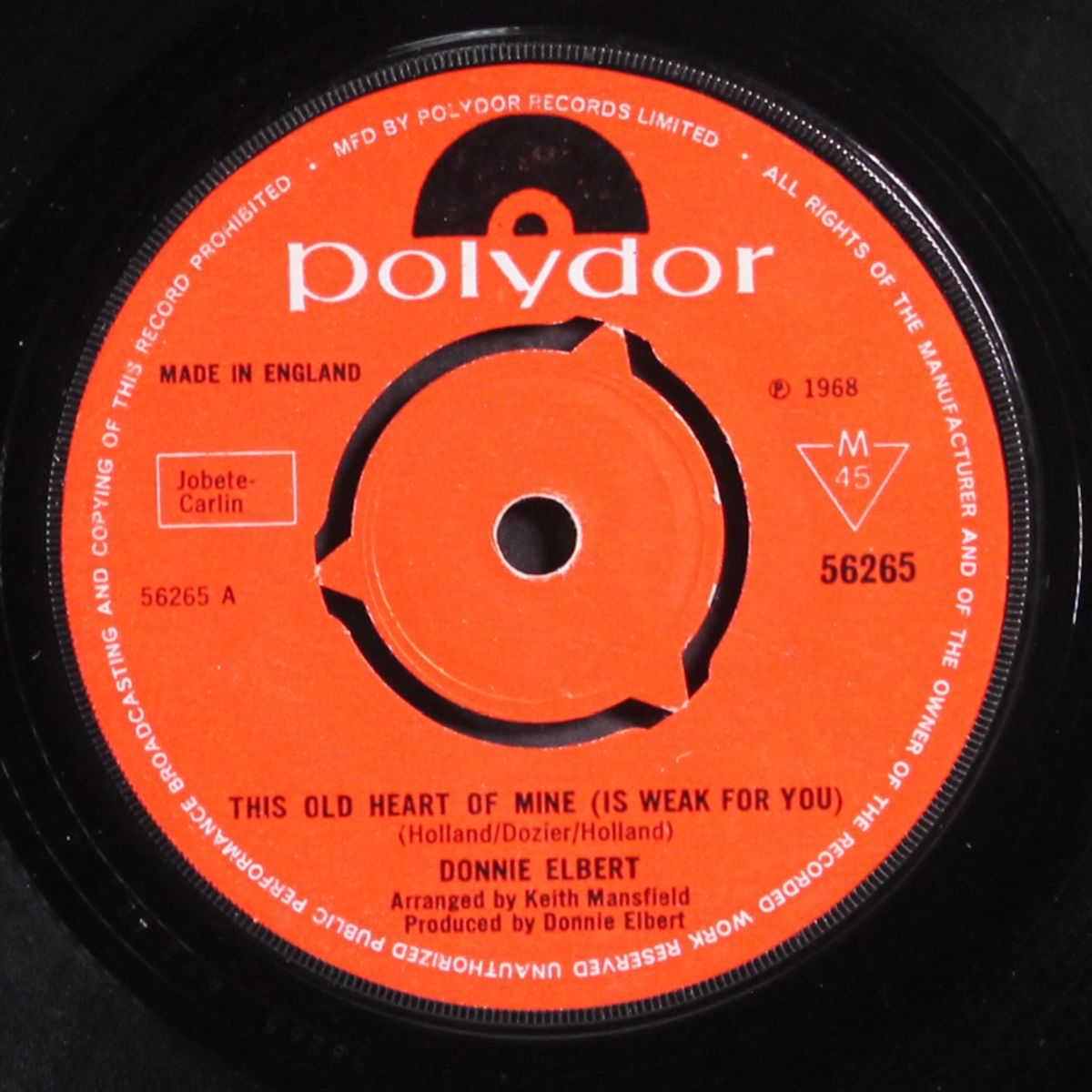 this old heart of mine / run little gitl by DONNIE ELBERT