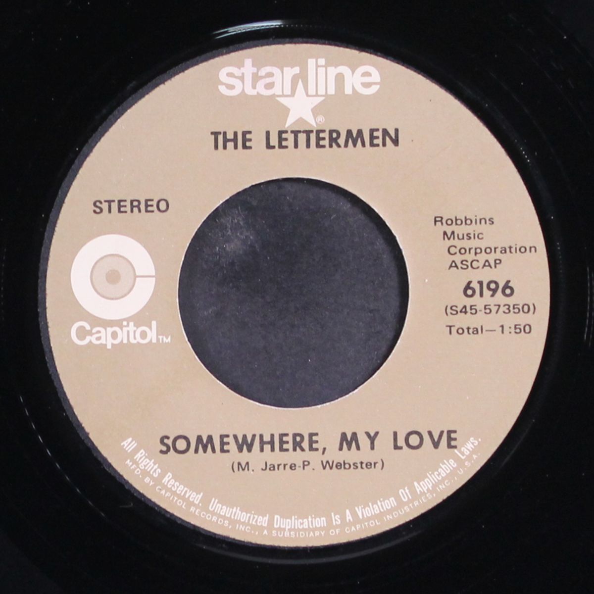 theme from "a summer place" by LETTERMEN