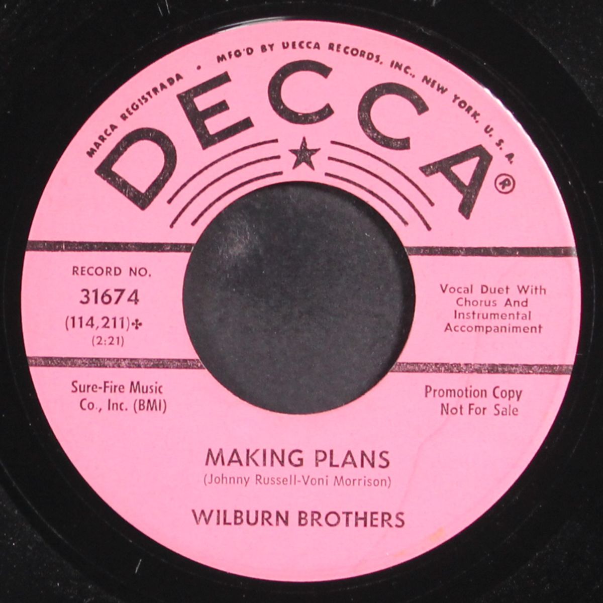 i'm gonna tie one on tonight by WILBURN BROTHERS