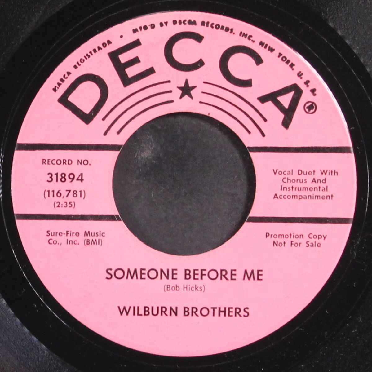 someone before me by WILBURN BROTHERS