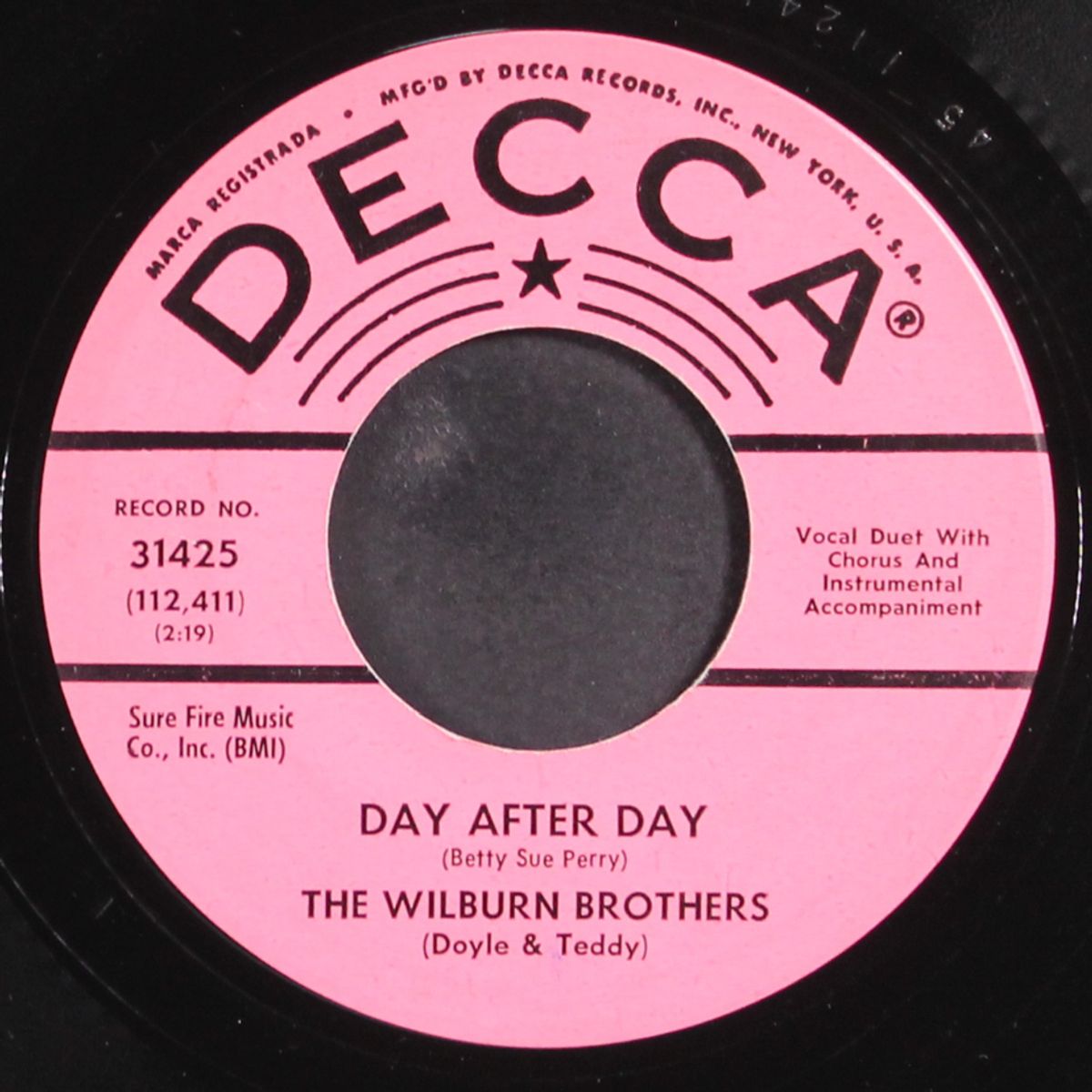 day after day by WILBURN BROTHERS