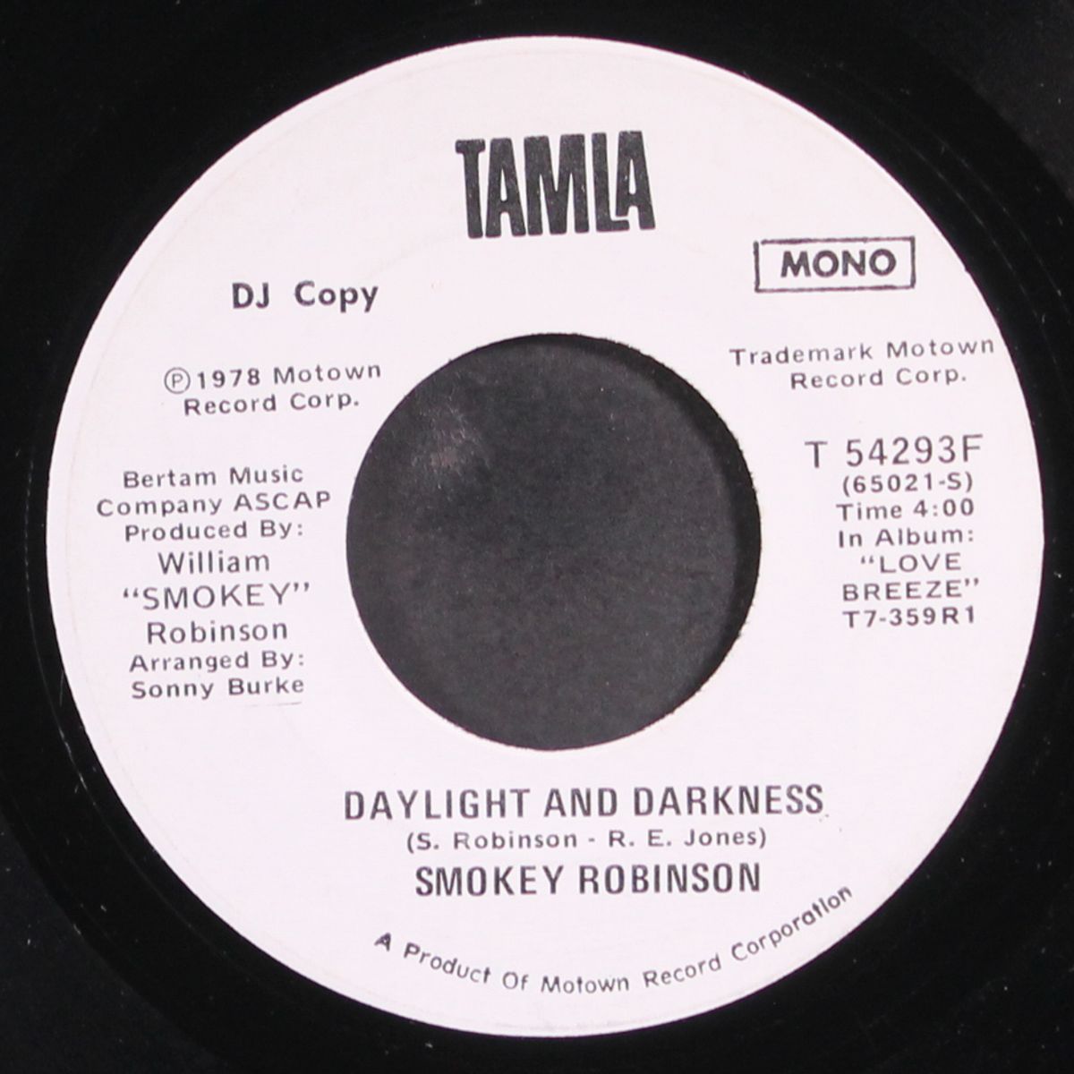 daylight and darkness by SMOKEY ROBINSON