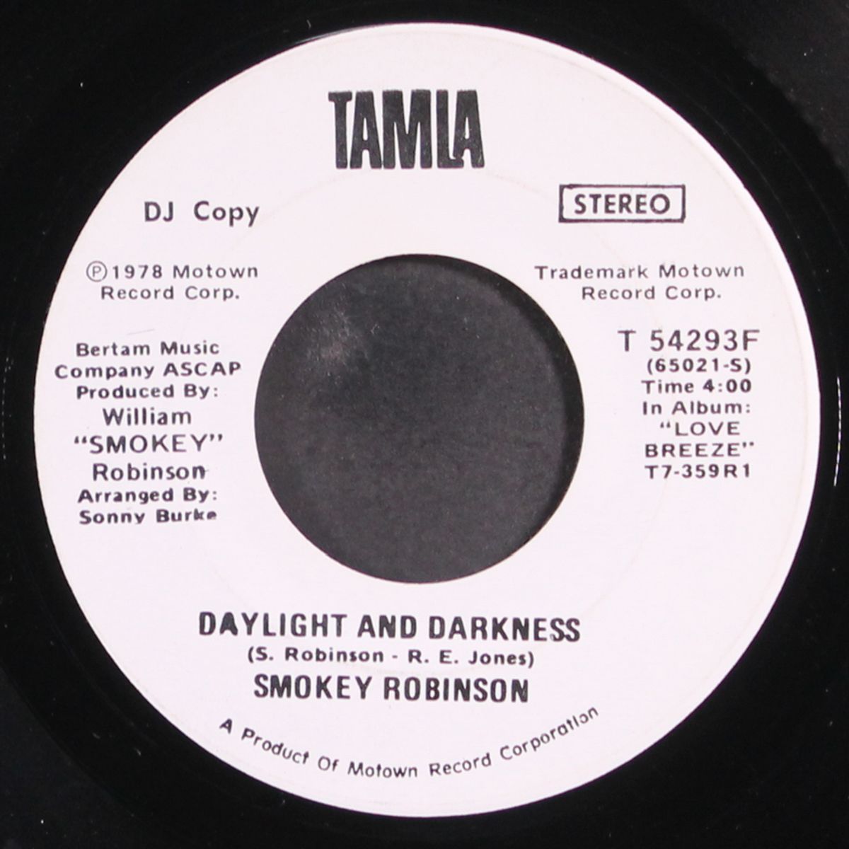 daylight and darkness by SMOKEY ROBINSON
