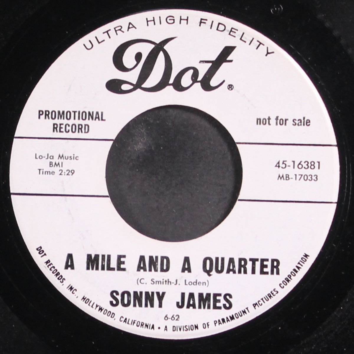 just one more lie by SONNY JAMES