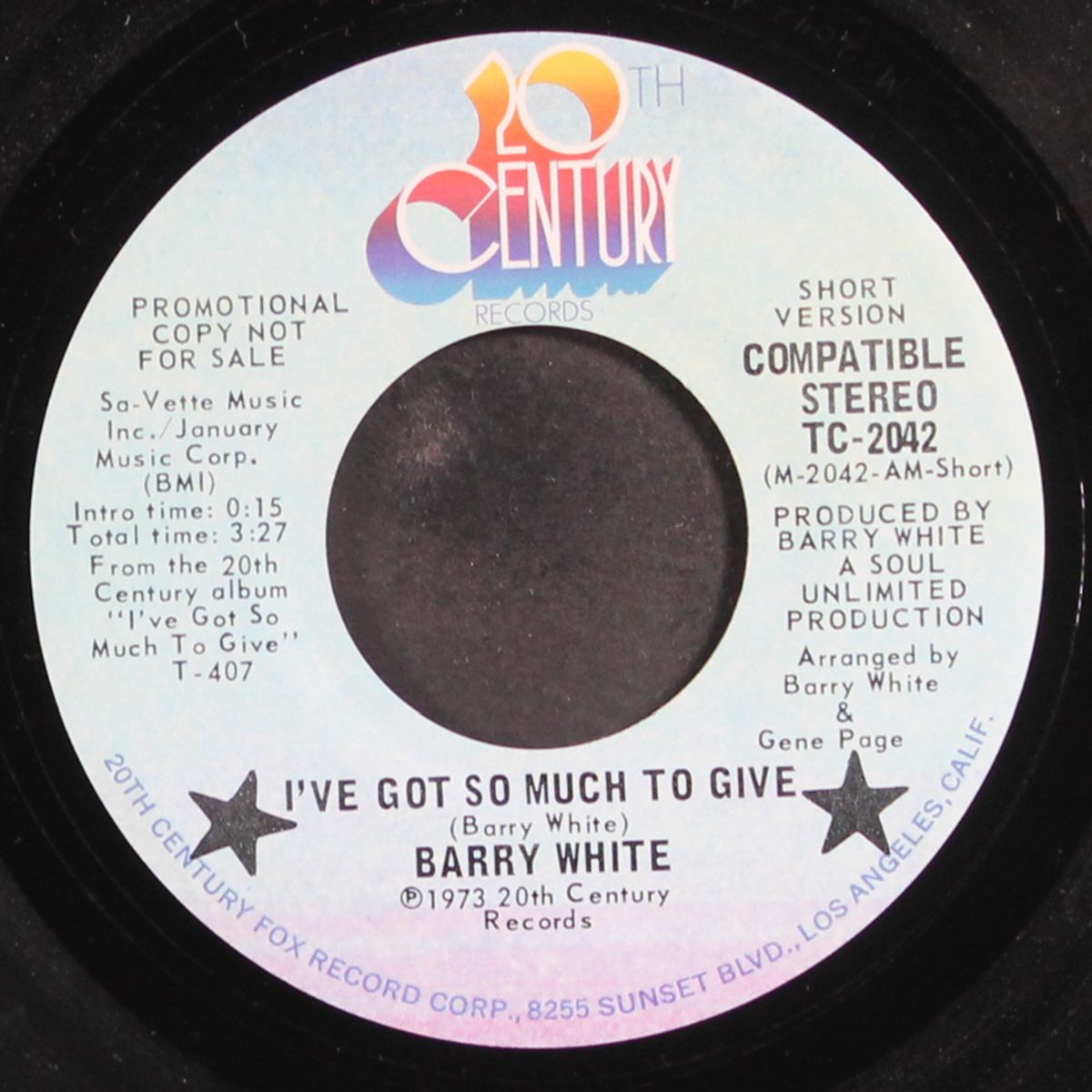 i've go so much to give / mono by BARRY WHITE