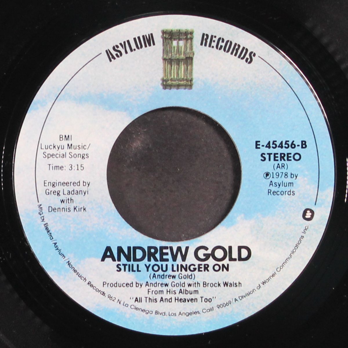 thank you for being a friend / still you linger on by ANDREW GOLD