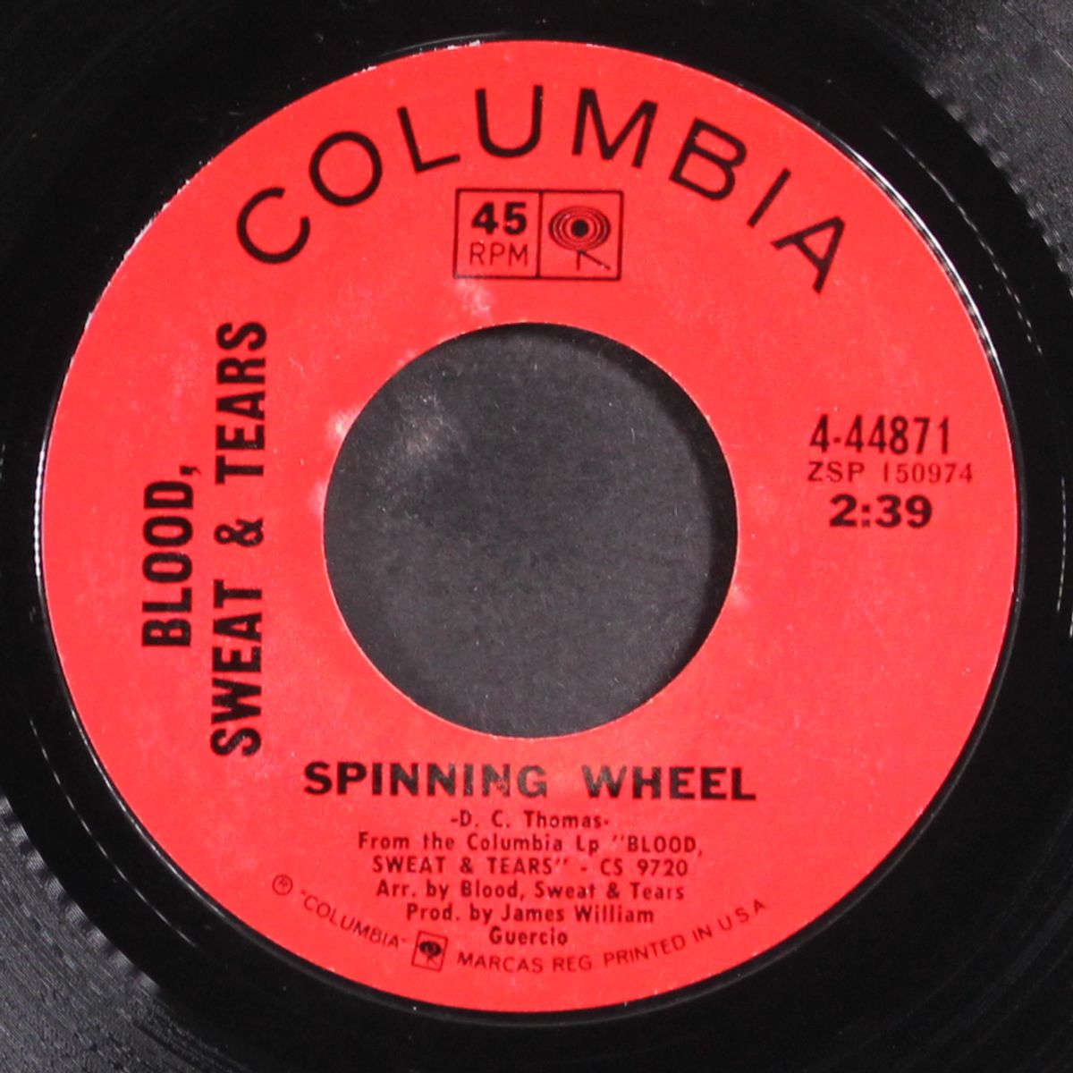 spinning wheel / more and more by BLOOD, SWEAT & TEARS