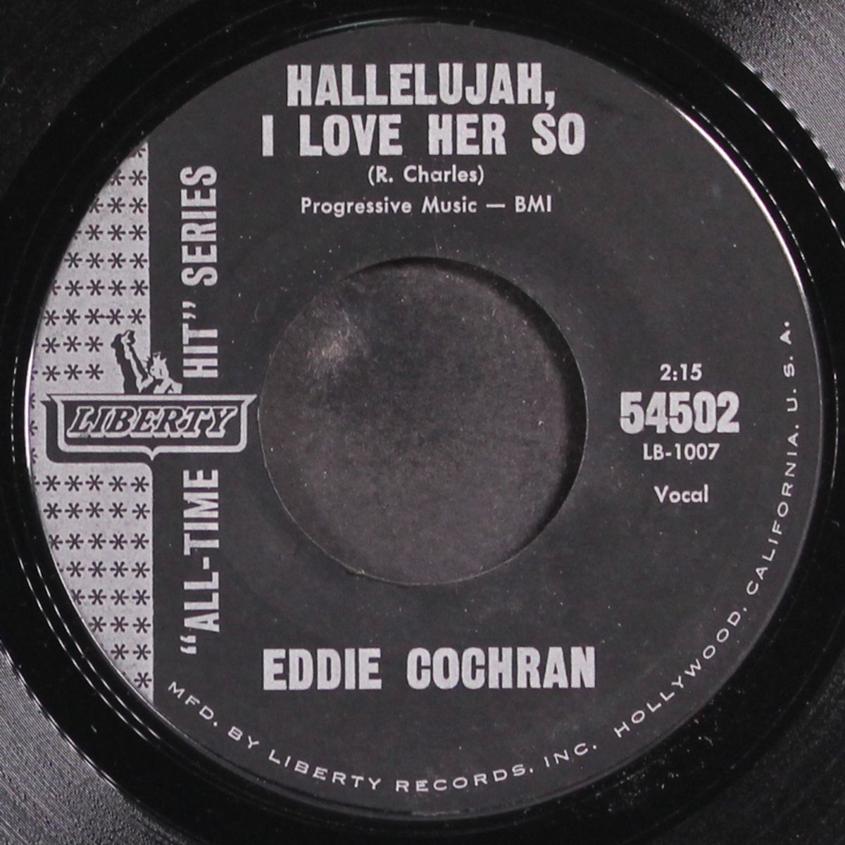 sittin' in the balcony / hallelujah, i love her so by EDDIE COCHRAN