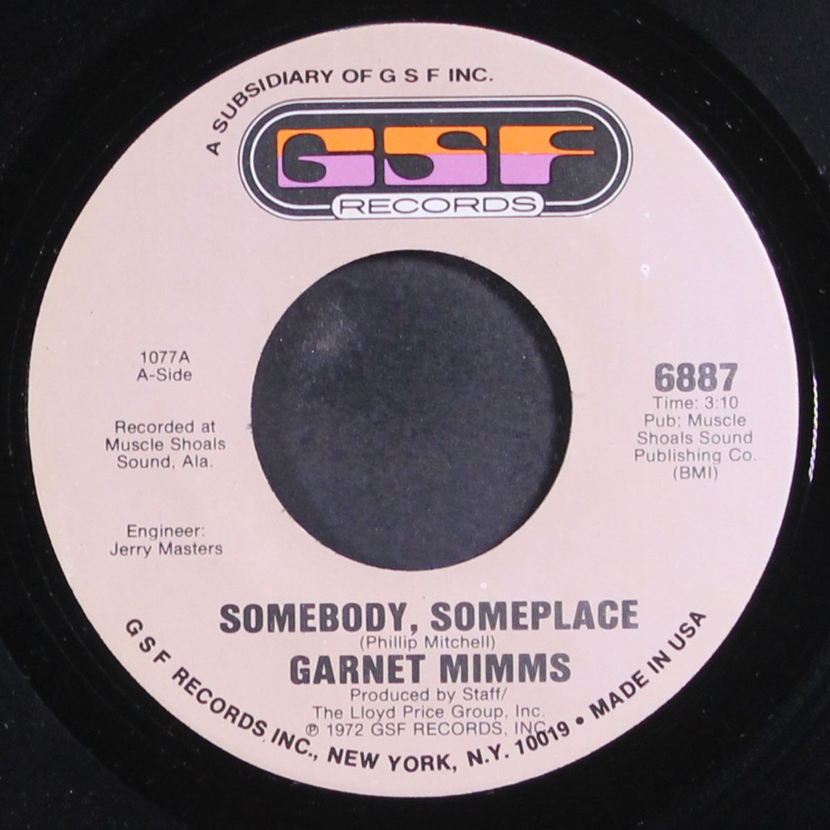 somebody, someplace / i'll keep on loving you by GARNET MIMMS