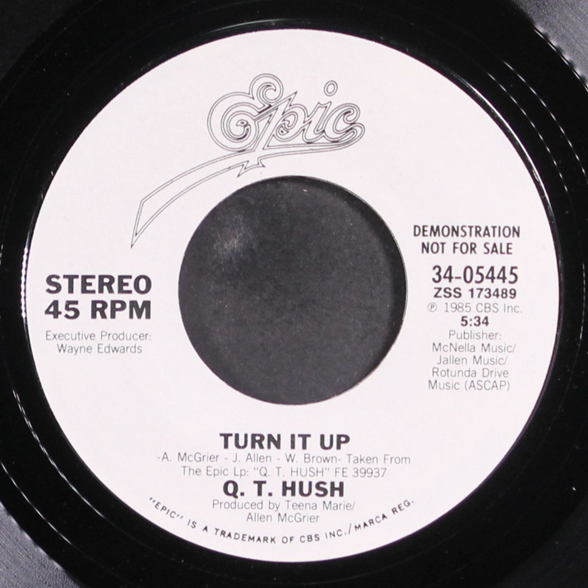 turn it up / same by Q.T. HUSH