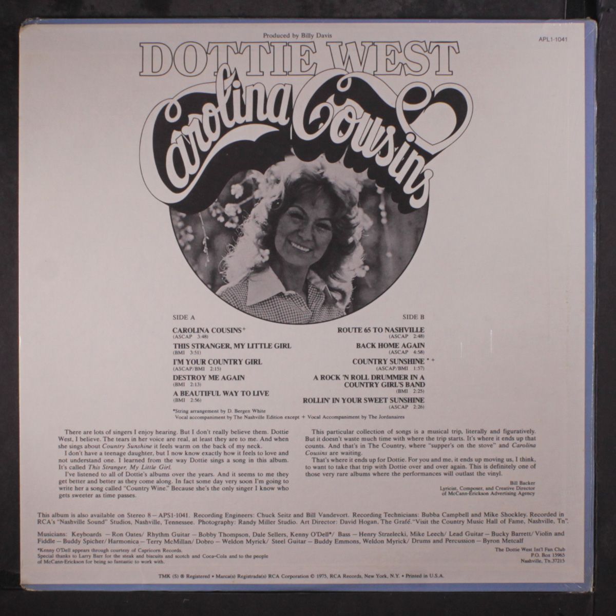 carolina cousins by DOTTIE WEST