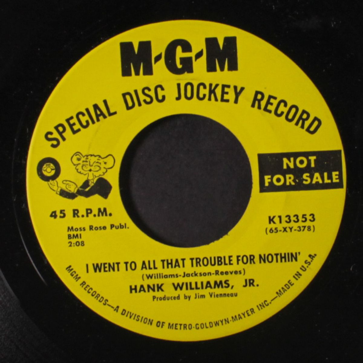 mule skinner blues / i went to all that trouble for nothin' by HANK WILLIAMS, JR.