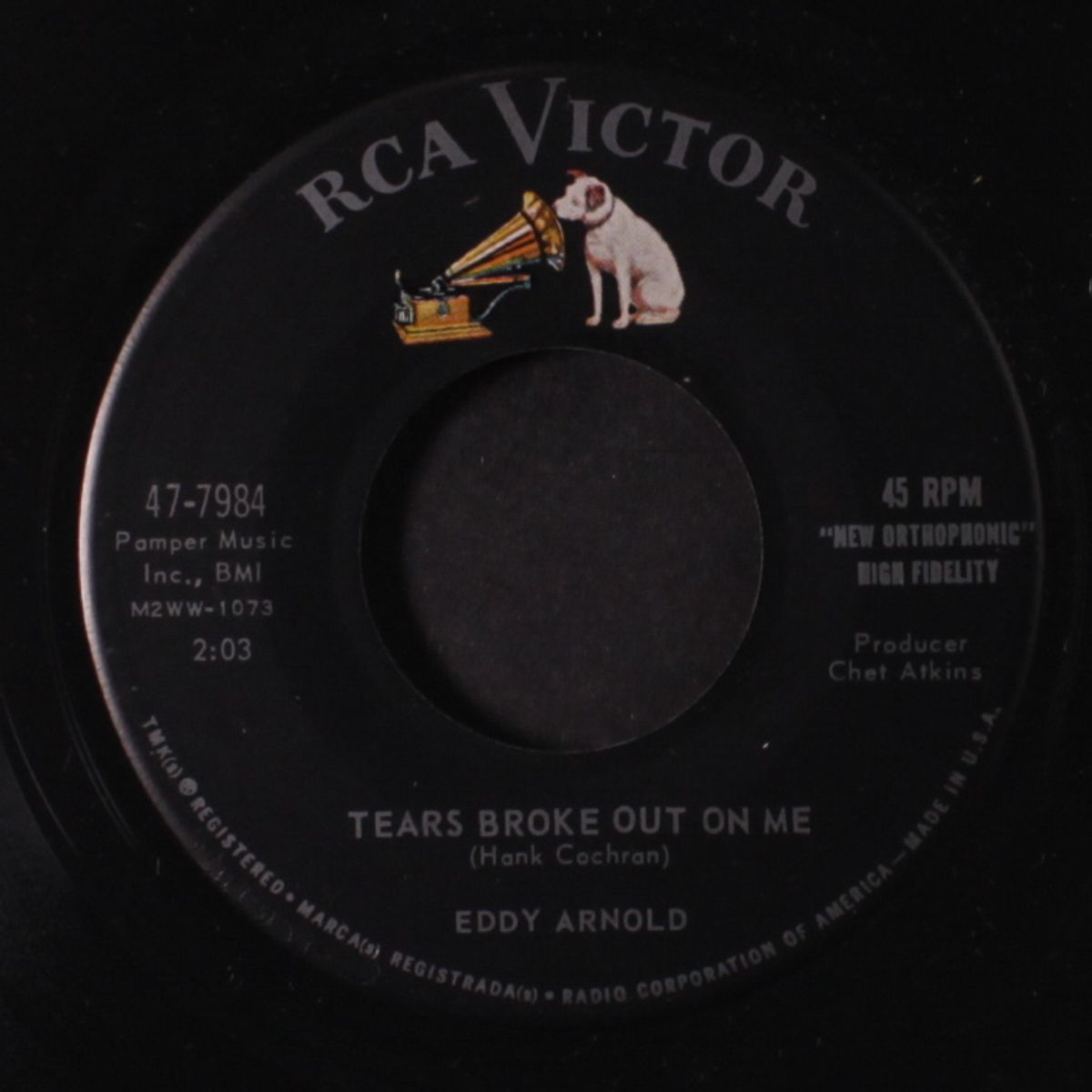 tears broke out on me by EDDY ARNOLD