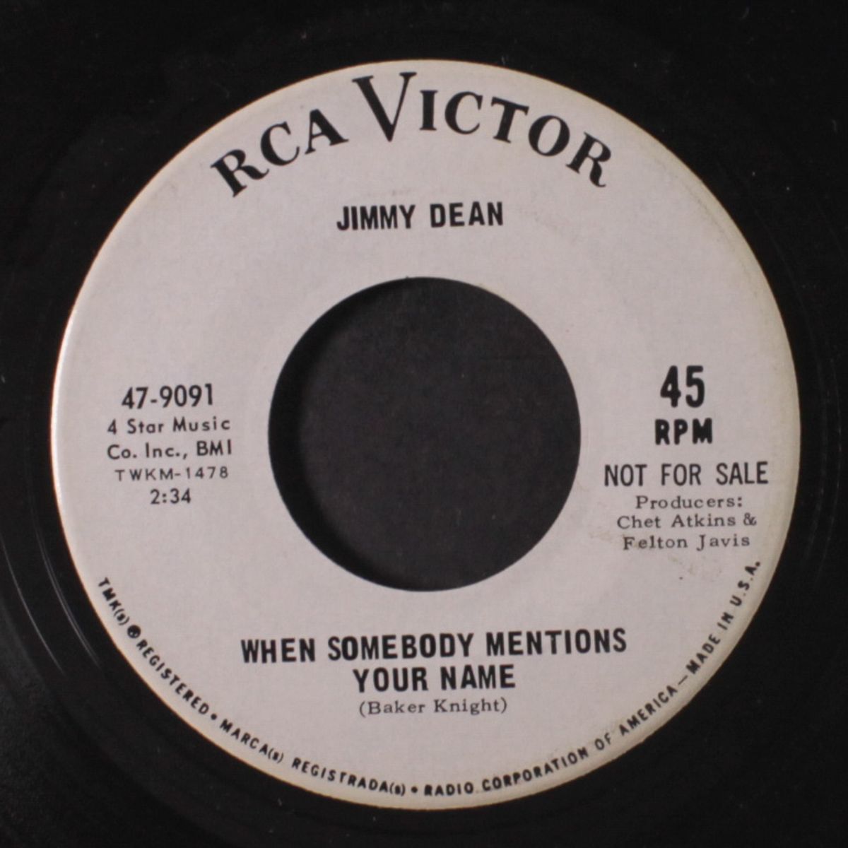 sweet misery / when somebody mentions your name by JIMMY DEAN