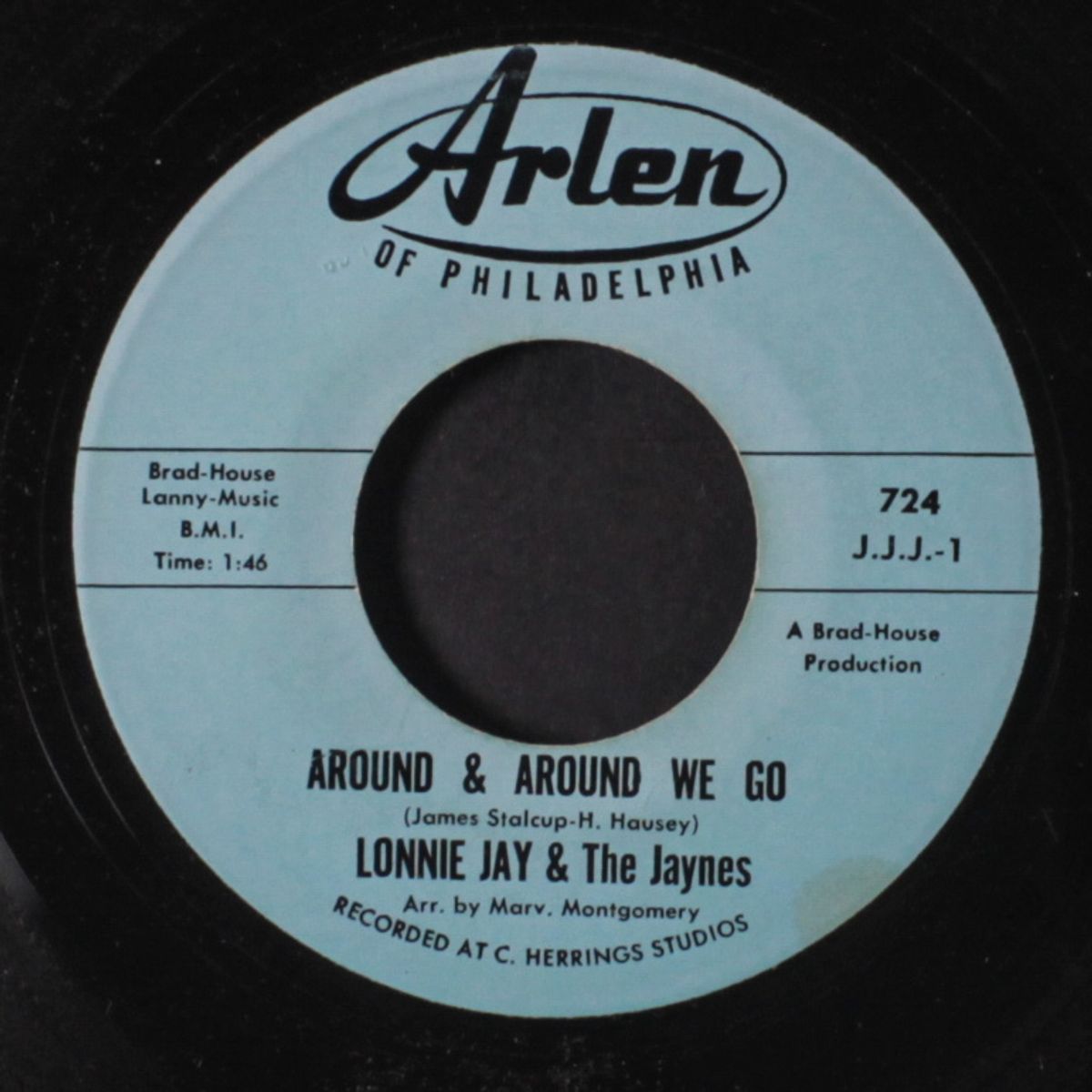 somethere (there is a girl) / around & around we go by LONNIE JAY & JAYNES