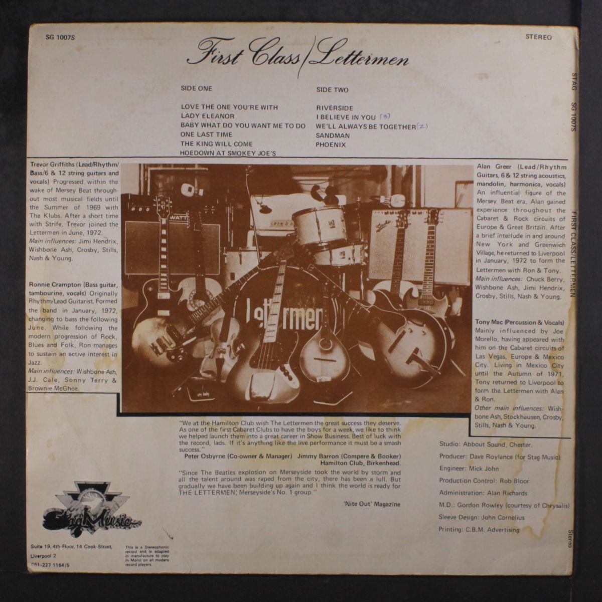 first class by LETTERMEN