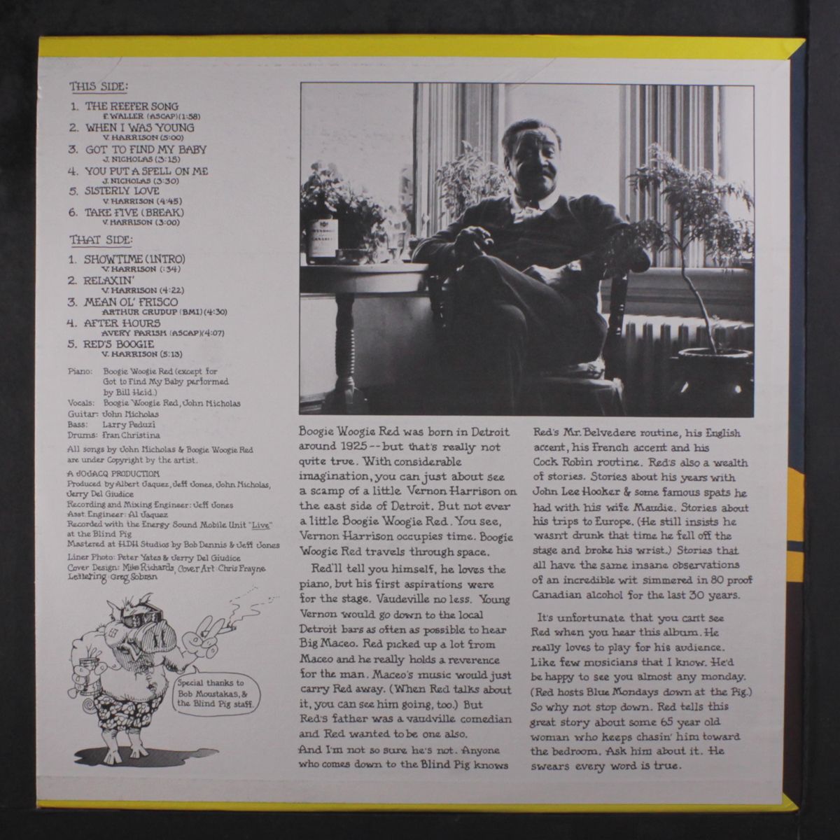 live at the blind pig by BOOGIE WOOGIE RED