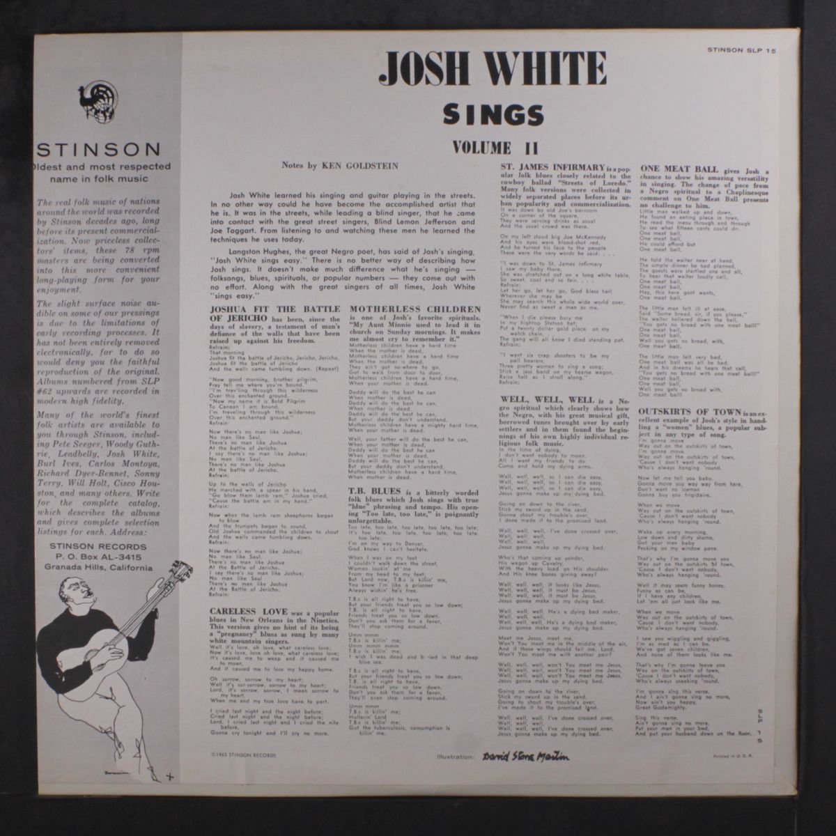 sings, vol. 2 by JOSH WHITE
