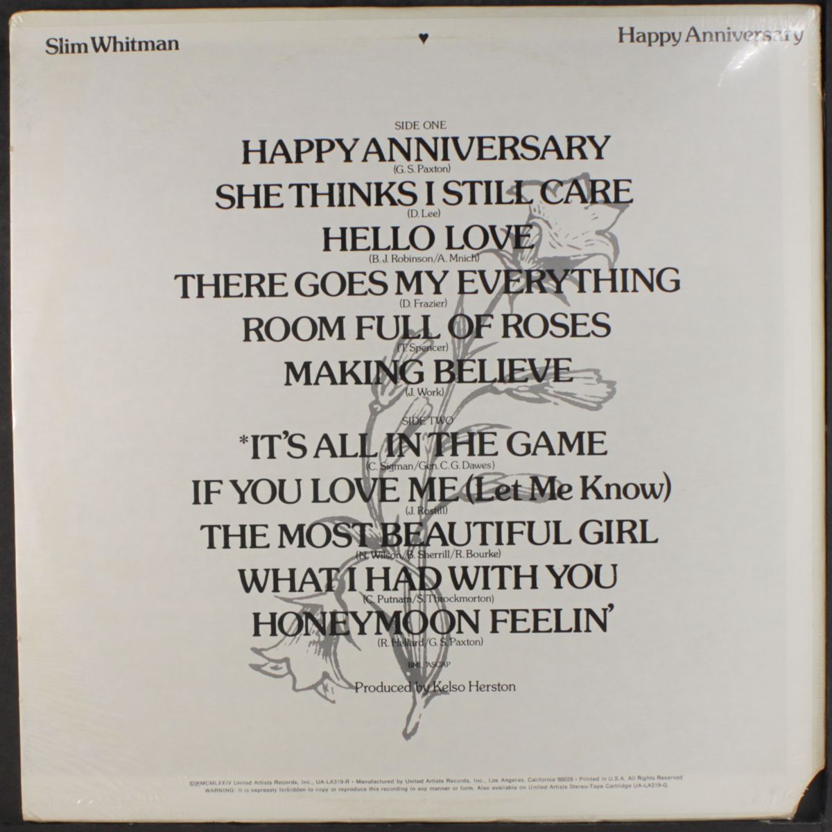 happy anniversary by SLIM WHITMAN